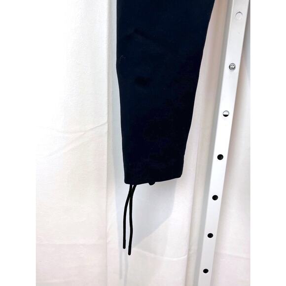 RAG & BONE Size 4 Simone Lace Up Ankle Pants Cropped Back Zip Slim Leg Navy Blue - Picture 9 of 10